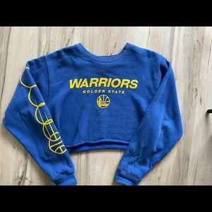 Golden State Warriors cropped hoodie